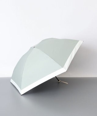 AURORA 【AURORA（オーロラ）】サマーシールド　バイカラー晴雨兼用傘（軽量・折りたたみ傘） ミントグリーン×ホワイト