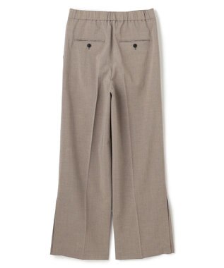 BEIGE， 【洗える/接触冷感/速乾/UVケア対応・Precious ９月号掲載】BATEAU / イージーウエストサイドスリットタックパンツ Taupe