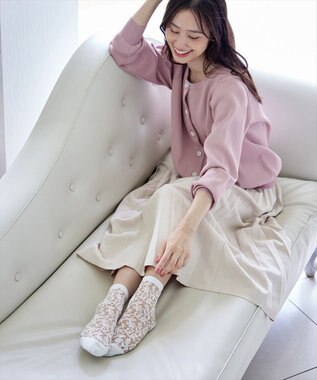 Tiaclasse シアージャガードソックス オフホワイト