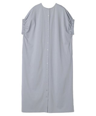 CRAFT STANDARD BOUTIQUE 接触冷感/抗菌防臭/ 前後2WAY半袖ワンピース Sax