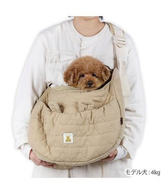 PET PARADISE ペットパラダイス くまちゃん ソフト スリング M 小型犬 4～8kg ベージュ