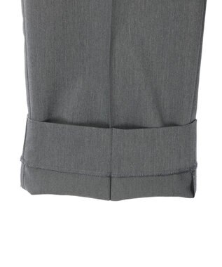 Green Parks きれいシルエットパンツII（ワイドストレート） Gray Mixture