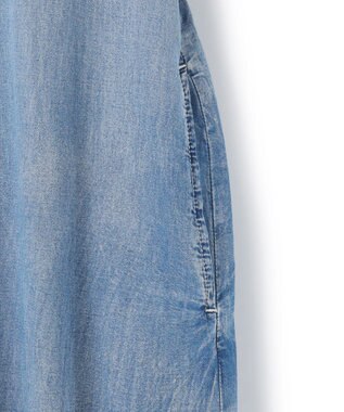 J.PRESS YORK STREET 【WOMEN】ライトダンガリー ツイストスリーブワンピ－ス ダルブルー系