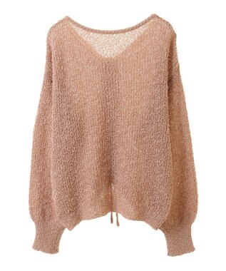 earth music&ecology ドロストニットプルオーバー Pink