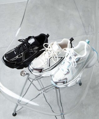 WEGO プリントデザインスニーカー ホワイト