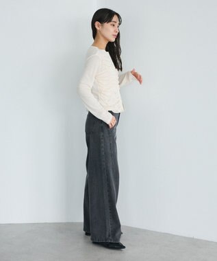 CRAFT STANDARD BOUTIQUE ストレートワイドデニムパンツ Gray
