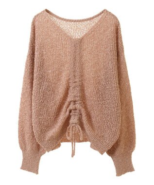 earth music&ecology ドロストニットプルオーバー Pink