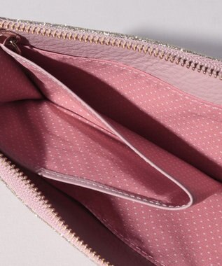 LANVIN en Bleu メラニー キーリング付きマルチケース ピンク