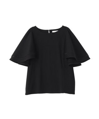 Green Parks 華やぎカットソー（フレアスリーブ） Black