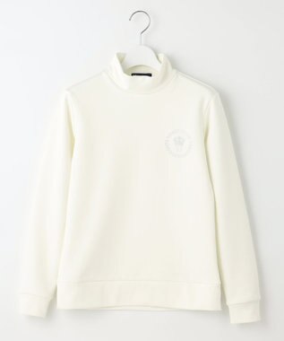 23区GOLF ファン多数の名品トップス 【WOMEN】ストレッチ裏フリース モックネックシャツ ホワイト系