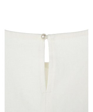 earth music&ecology レースボーダーカットソープルオーバー Navy