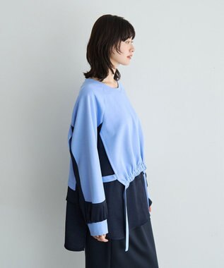 YECCA VECCA シャツレイヤードデザインプルオーバー Gray Mixture