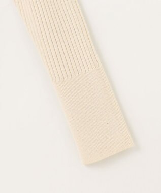 組曲 【前後着用・手洗い可】ELENAスパンコール襟デザイン ニット アイボリー系