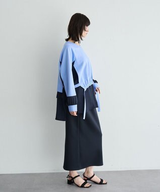 YECCA VECCA シャツレイヤードデザインプルオーバー Gray Mixture