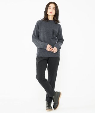 JOSEPH ABBOUD MOUNTAIN 【UNISEX】リサイクルウールポリ ニット グレー系