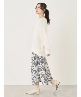 earth music&ecology ゆるモヘアライクレースニット Ivory