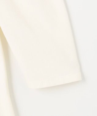 組曲 L ミニ裏毛ボリュームタックスリーブ カットソー アイボリー系