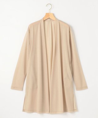 組曲 S 【WEB限定】シアーツイルジャージー ロングカーディガン ベージュ系