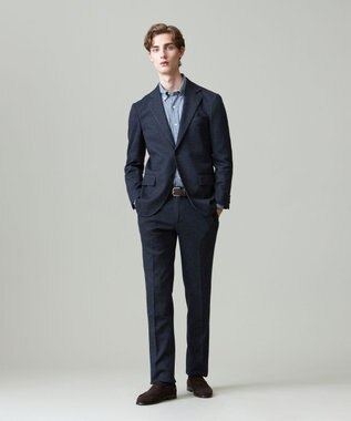 J.PRESS MEN 【セットアップ対応】SOFAニット ハイグレードジャージ ジャケット ネイビー系8