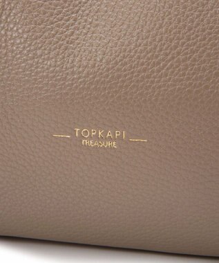 TOPKAPI 【TREASURE TOPKAPI】ソフトシュリンク テープコンビ A4 トート バッグ グレージュ
