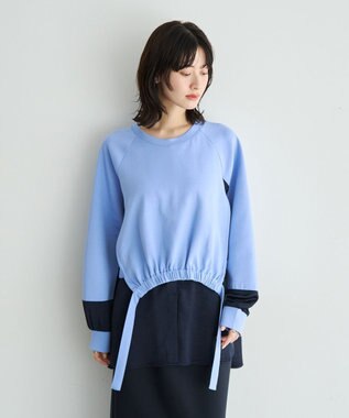 YECCA VECCA シャツレイヤードデザインプルオーバー Gray Mixture