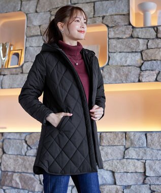 Tiaclasse 【安田美沙子さん着用・新色追加】中綿キルティングコート ブラック