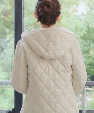 Tiaclasse 【安田美沙子さん着用・新色追加】中綿キルティングコート アイボリー