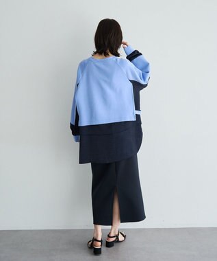 YECCA VECCA シャツレイヤードデザインプルオーバー Gray Mixture