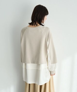 YECCA VECCA シャツレイヤードデザインプルオーバー Gray Mixture