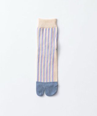 TRICOTE STRIPE TABI SOCKS／ストライプタビソックス 80IVORY