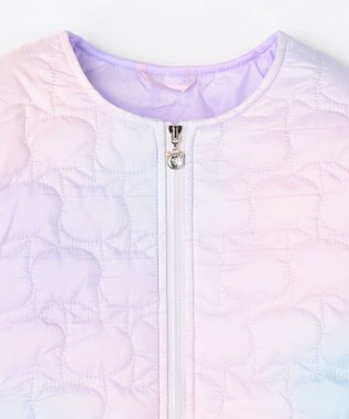 ANY KIDS 【ドッキング可能】ネコキルトブルゾン レインボー