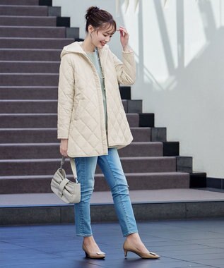 Tiaclasse 【安田美沙子さん着用・新色追加】中綿キルティングコート アイボリー