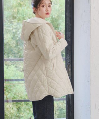 Tiaclasse 【安田美沙子さん着用・新色追加】中綿キルティングコート アイボリー