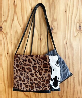 ROOTOTE 2984【ファーショルダー】/ LT.ベビールー.フラットトート.ファー-A 03：レオパード