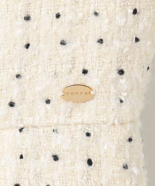 TOCCA CHIFFON TWEED ドレス アイボリー系