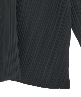 Green Parks ・ＥＬＥＮＣＡＲＥ　ＤＵＥ　プリーツノーカラージャケッ Black