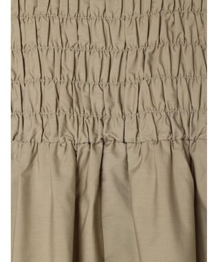 Green Parks ・Ｄｏｕｂｌｅ　Ｆｌａｇｓ　シャーリングノースリワンピ Beige