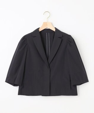 組曲 L 【洗える】ライトタイプライター ジャケット ネイビー系