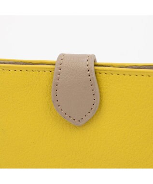 UNBILLION アトランタ ATLANTA / 牛革薄マチロングウォレット イエロー