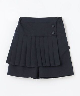 組曲 KIDS 【110-140㎝】プリーツ ショートパンツ ネイビー