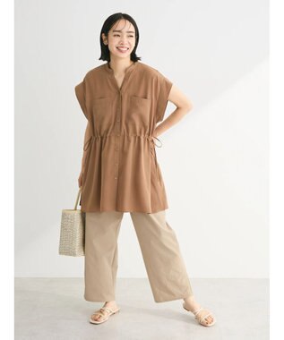 Green Parks イージーサイドラインパンツ Beige