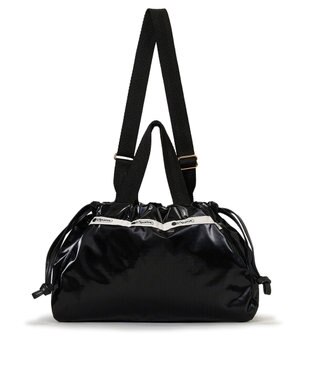 LeSportsac E/W CITY DRAWSTRING BAG /アップタウンブラックシャイン/ブラック2 アップタウンブラックシャイン/ブラック2