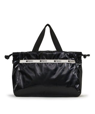 LeSportsac E/W CITY DRAWSTRING BAG /アップタウンブラックシャイン/ブラック2 アップタウンブラックシャイン/ブラック2