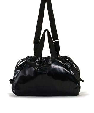 LeSportsac E/W CITY DRAWSTRING BAG /アップタウンブラックシャイン/ブラック2 アップタウンブラックシャイン/ブラック2