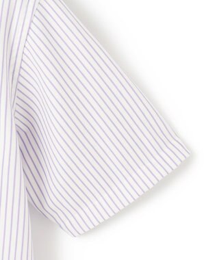 J.PRESS MEN 【KING SIZE】【夏に嬉しい高機能】カノコインレイストライプパッチポケット シャツ/B.D. パープル系1