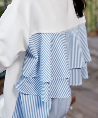 Tiaclasse 【洗える】バックフレアダイバープルオーバー オフホワイト