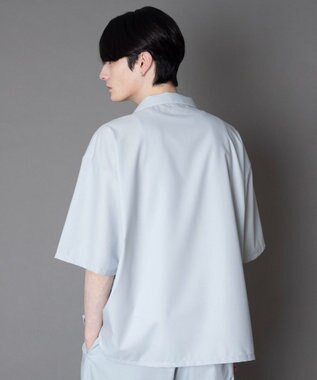 WEGO 【セットアップ対応】TRオープンカラーシャツ（SS） ライトグレー