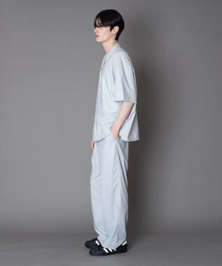 WEGO 【セットアップ対応】TRオープンカラーシャツ（SS） ライトグレー