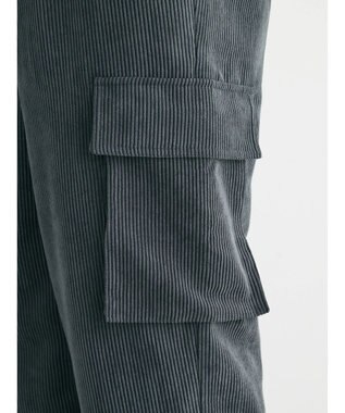 Green Parks ・ＥＬＥＮＣＡＲＥ　ＤＵＥ　コーデュロイカーゴパンツ Charcoal Gray