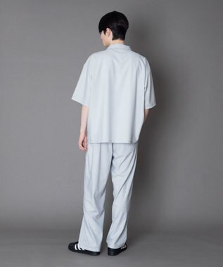 WEGO 【セットアップ対応】TRオープンカラーシャツ（SS） ライトグレー